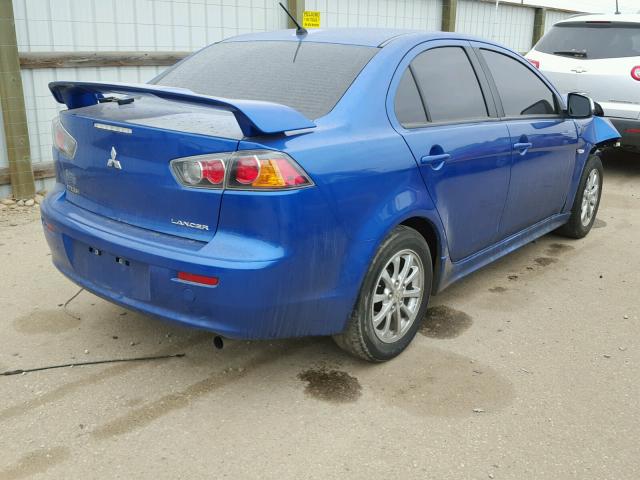 JA32U2FU0AU014931 - 2010 MITSUBISHI LANCER ES/ BLUE photo 4