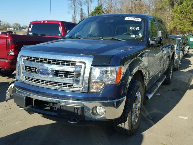 1FTFW1ET7DFD97565 - 2013 FORD F150 SUPER BLUE photo 2