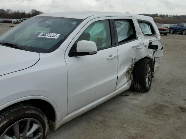 1C4RDHDG9HC664728 - 2017 DODGE DURANGO GT WHITE photo 9