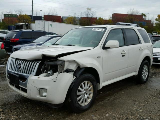 4M2CU87G89KJ26136 - 2009 MERCURY MARINER PR WHITE photo 2