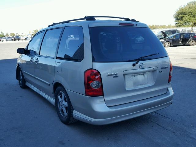 JM3LW28J020327013 - 2002 MAZDA MPV WAGON GOLD photo 3