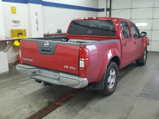 1N6AD07W66C417713 - 2006 NISSAN FRONTIER C MAROON photo 4