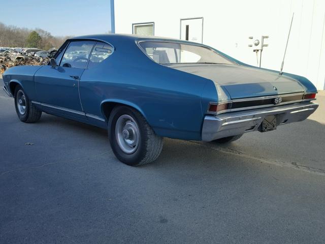 136378B145709 - 1968 CHEVROLET CHEVELLE TEAL photo 3