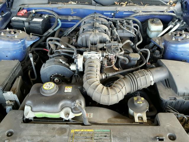 1ZVFT84N955196176 - 2005 FORD MUSTANG BLUE photo 7