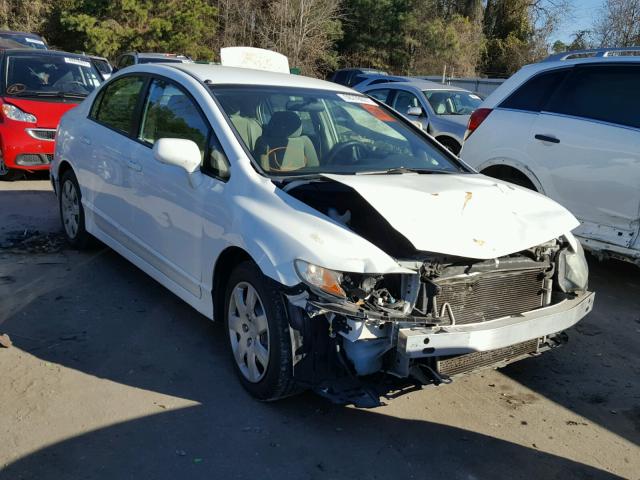 19XFA1F58BE009202 - 2011 HONDA CIVIC LX WHITE photo 1