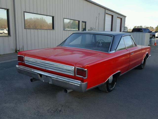 RP23E6717283 - 1966 PLYMOUTH BELVEDERE RED photo 4