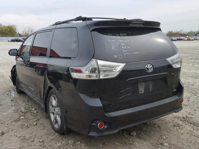 5TDXK3DC5BS084346 - 2011 TOYOTA SIENNA SPO BLACK photo 3