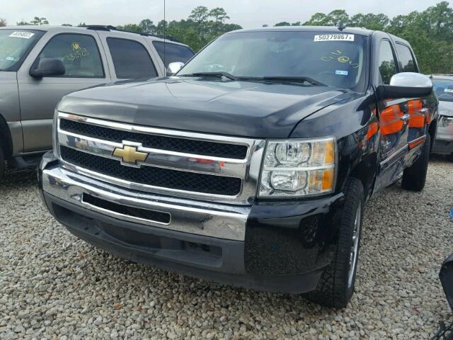 3GCEC23059G254168 - 2009 CHEVROLET SILVERADO BLACK photo 2