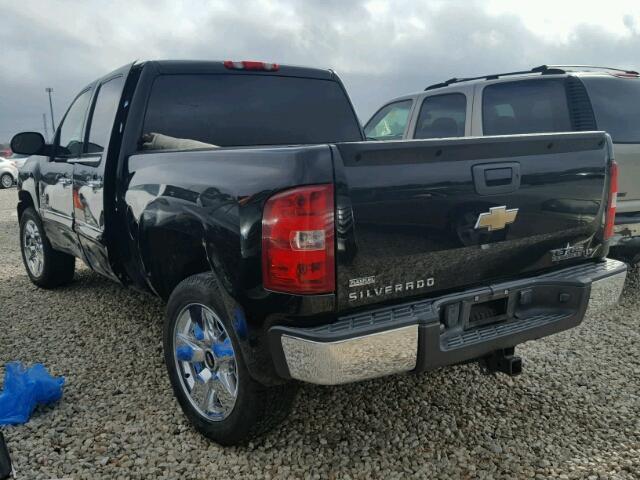 3GCEC23059G254168 - 2009 CHEVROLET SILVERADO BLACK photo 3