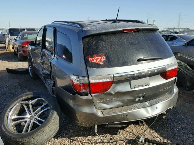 1D4RE2GG3BC651909 - 2011 DODGE DURANGO EX GRAY photo 3