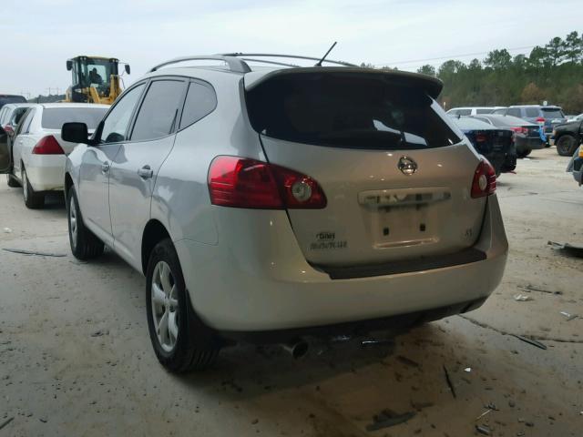 JN8AS58T38W302311 - 2008 NISSAN ROGUE S SILVER photo 3