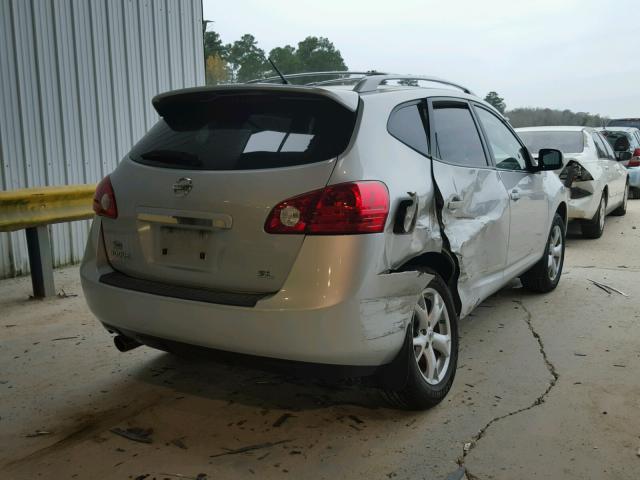 JN8AS58T38W302311 - 2008 NISSAN ROGUE S SILVER photo 4