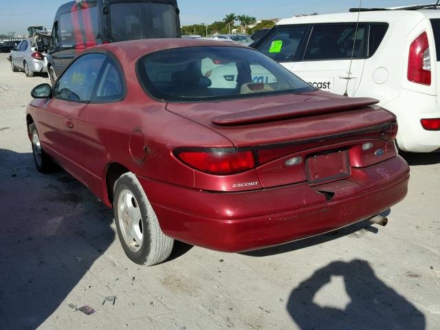 3FAKP1133XR231817 - 1999 FORD ESCORT ZX2 RED photo 3