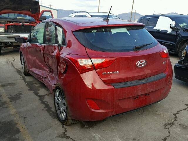 KMHD35LH5GU309887 - 2016 HYUNDAI ELANTRA GT RED photo 3