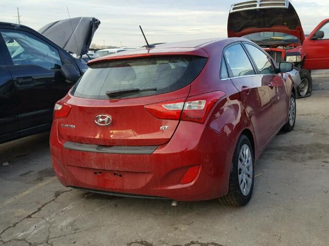 KMHD35LH5GU309887 - 2016 HYUNDAI ELANTRA GT RED photo 4