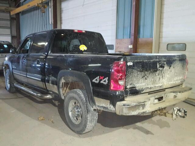 1GCHK23123F254940 - 2003 CHEVROLET SILVERADO BLACK photo 3