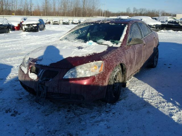 1G2ZG57B584286900 - 2008 PONTIAC G6 BASE RED photo 2