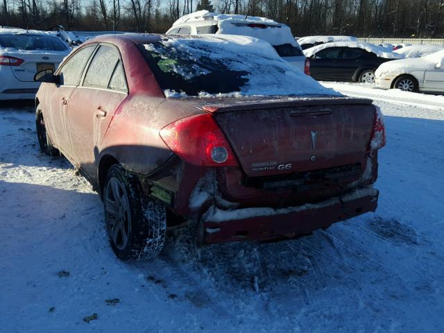 1G2ZG57B584286900 - 2008 PONTIAC G6 BASE RED photo 3