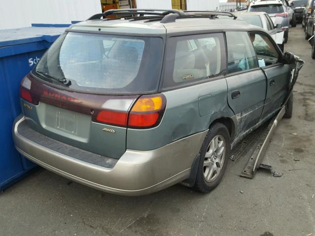 4S3BH675336623023 - 2003 SUBARU LEGACY OUT GREEN photo 4