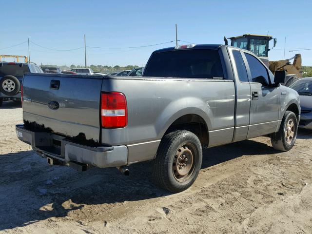 1FTRF12286NA96689 - 2006 FORD F150 GRAY photo 4