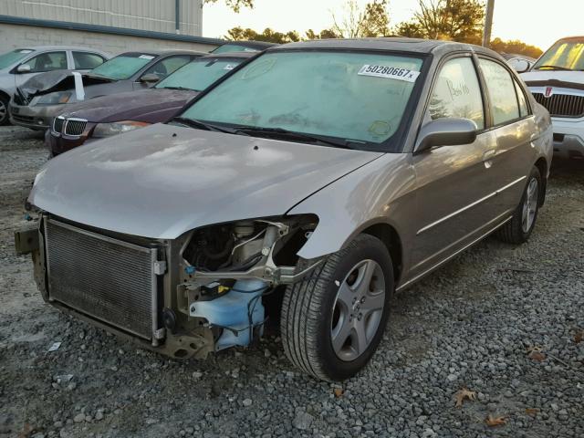 2HGES26805H503105 - 2005 HONDA CIVIC EX 棕色 照片 2