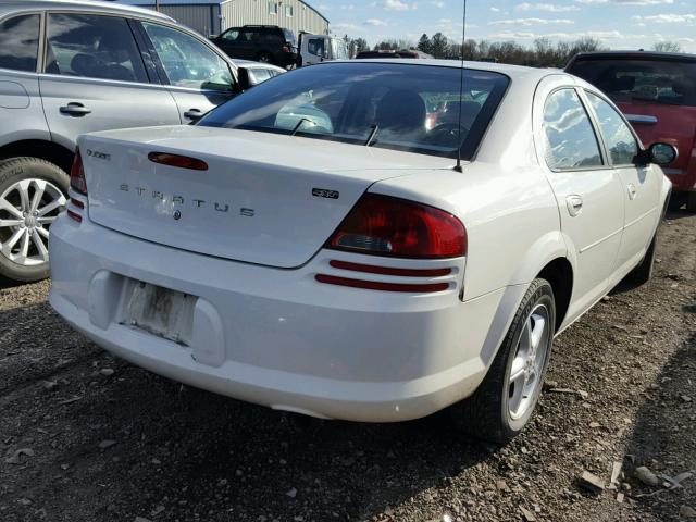 1B3EL46X04N155960 - 2004 DODGE STRATUS SX WHITE photo 4