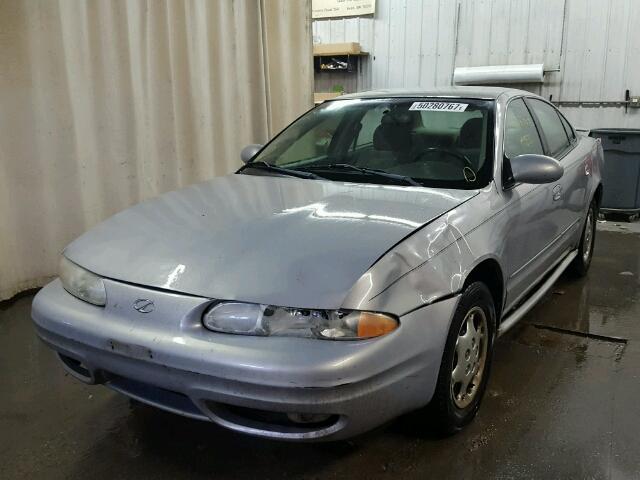 1G3NL52T1YC370272 - 2000 OLDSMOBILE ALERO GL GRAY photo 2