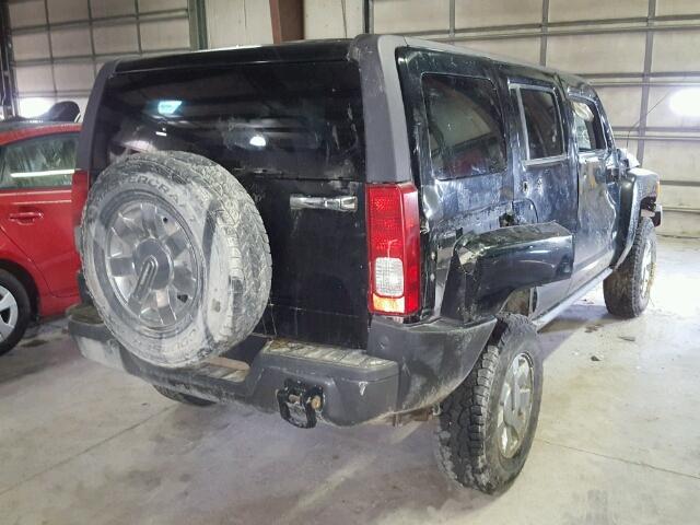 5GTDN136268305883 - 2006 HUMMER H3 BLACK photo 4