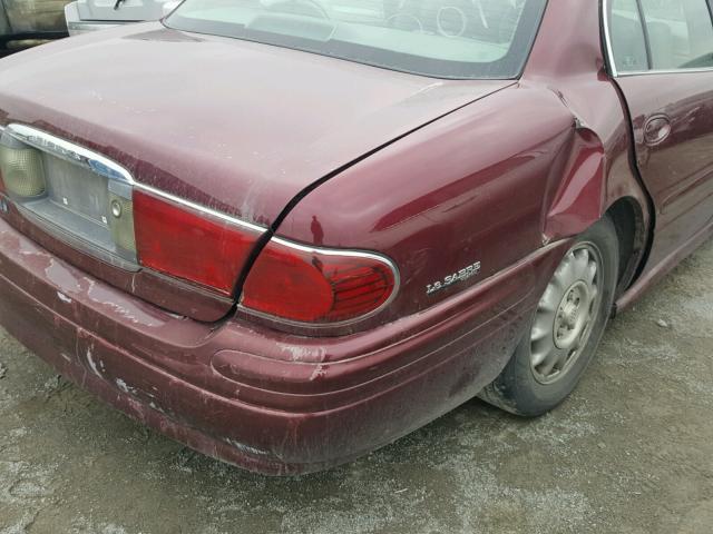 1G4HP54K2Y4256258 - 2000 BUICK LESABRE CU MAROON photo 9