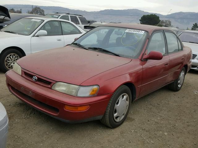 1NXBB02E3VZ608487 - 1997 TOYOTA COROLLA DX RED photo 2