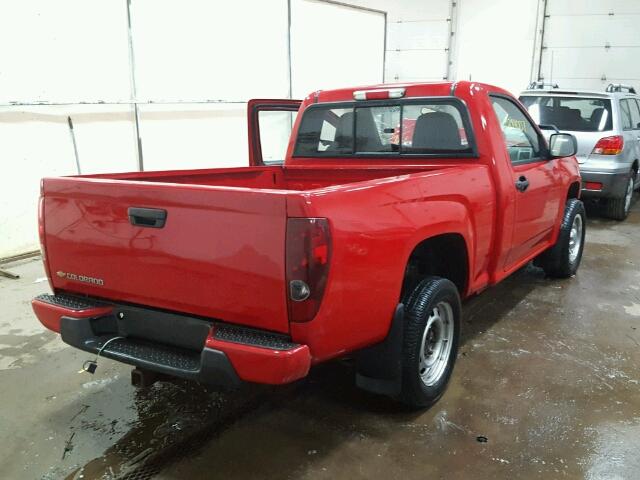 1GCCS149498160953 - 2009 CHEVROLET COLORADO RED photo 4