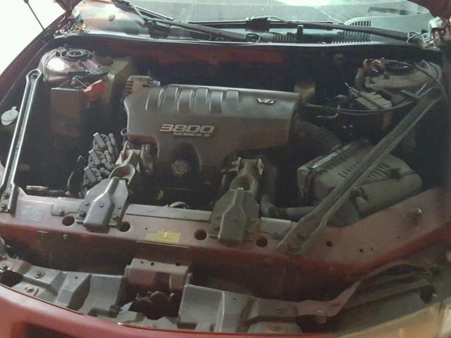 1G2WP52K81F152368 - 2001 PONTIAC GRAND PRIX RED photo 7