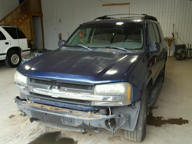 1GNET16S136148288 - 2003 CHEVROLET TRAILBLAZE BLUE photo 2