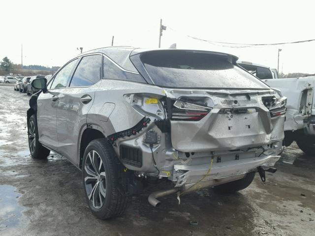 2T2BZMCA7HC092022 - 2017 LEXUS RX 350 SILVER photo 3