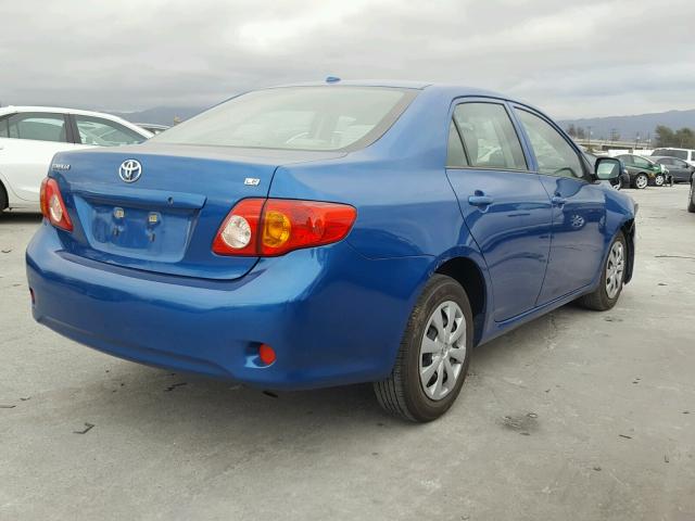 JTDBL40E299036400 - 2009 TOYOTA COROLLA BA BLUE photo 4