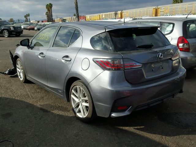 JTHKD5BH3F2210665 - 2015 LEXUS CT 200 CHARCOAL photo 3