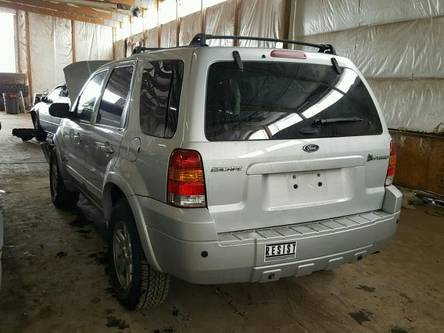 1FMCU96H96KA69636 - 2006 FORD ESCAPE HEV SILVER photo 3