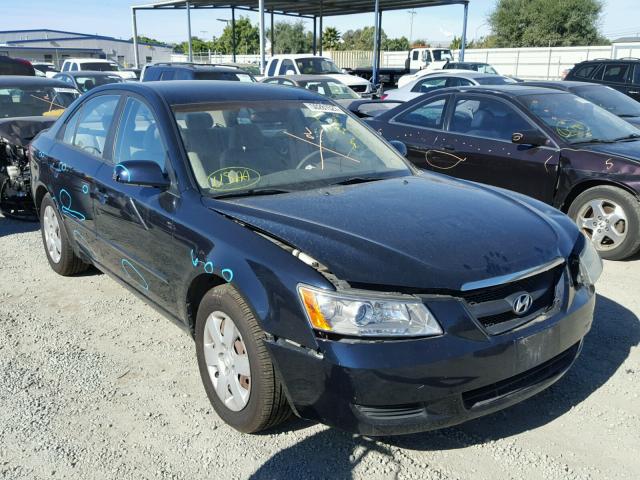 5NPET46C77H176983 - 2007 HYUNDAI SONATA GLS BLUE photo 1