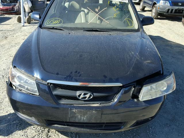 5NPET46C77H176983 - 2007 HYUNDAI SONATA GLS BLUE photo 9