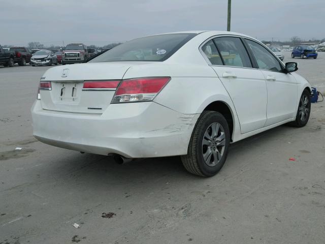 1HGCP2F68CA001798 - 2012 HONDA ACCORD SE WHITE photo 4