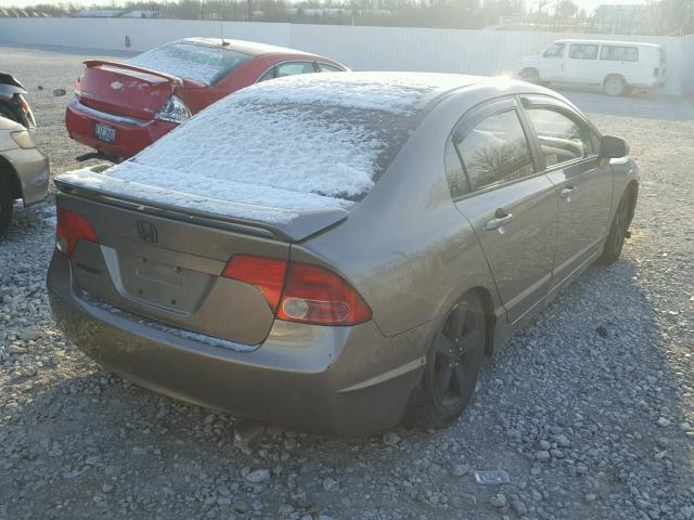 1HGFA16808L087078 - 2008 HONDA CIVIC EX GRAY photo 4