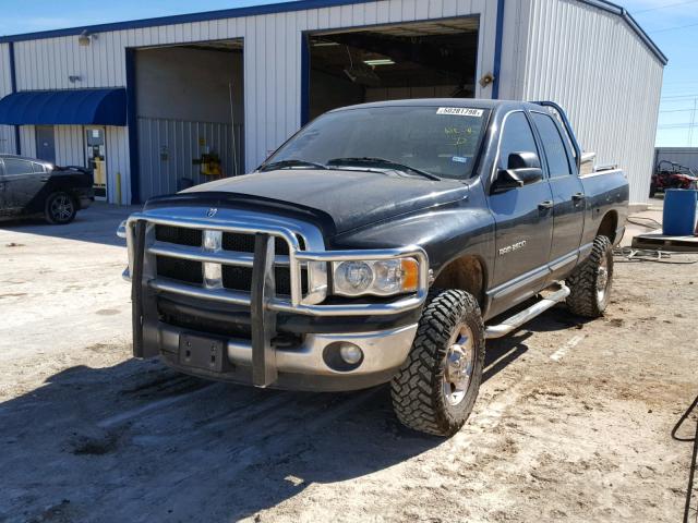 3D7KS28C75G723849 - 2005 DODGE RAM 2500 S შავი ფოტო 2