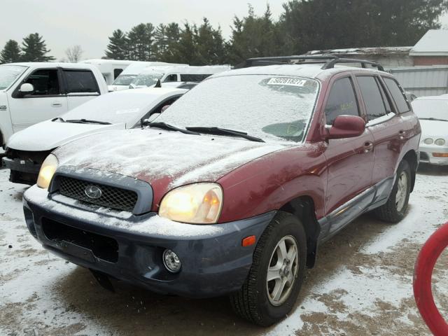 KM8SC13D93U341975 - 2003 HYUNDAI SANTA FE G BURGUNDY photo 2