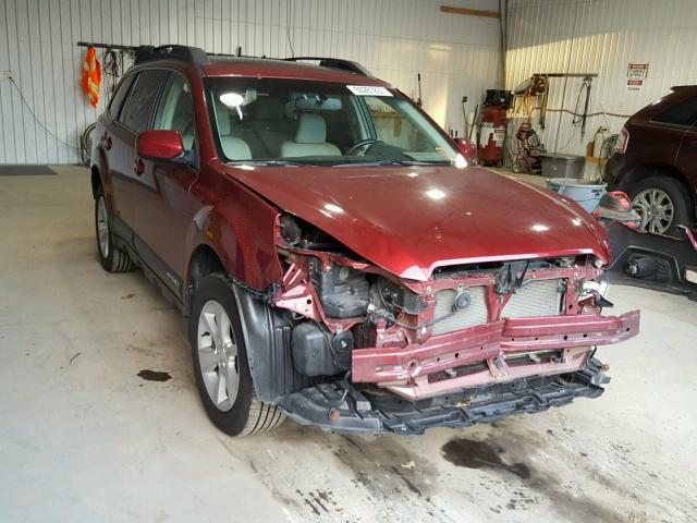 4S4BRCLC6D3297569 - 2013 SUBARU OUTBACK 2. RED photo 1