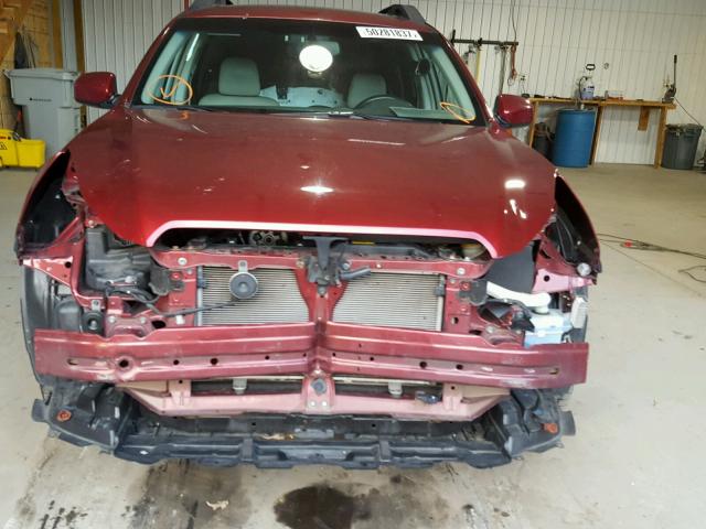 4S4BRCLC6D3297569 - 2013 SUBARU OUTBACK 2. RED photo 9