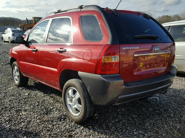 KNDJF724587487338 - 2008 KIA SPORTAGE L RED photo 3