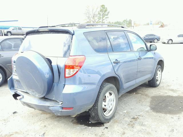 JTMZD33V186067588 - 2008 TOYOTA RAV4 BLUE photo 4