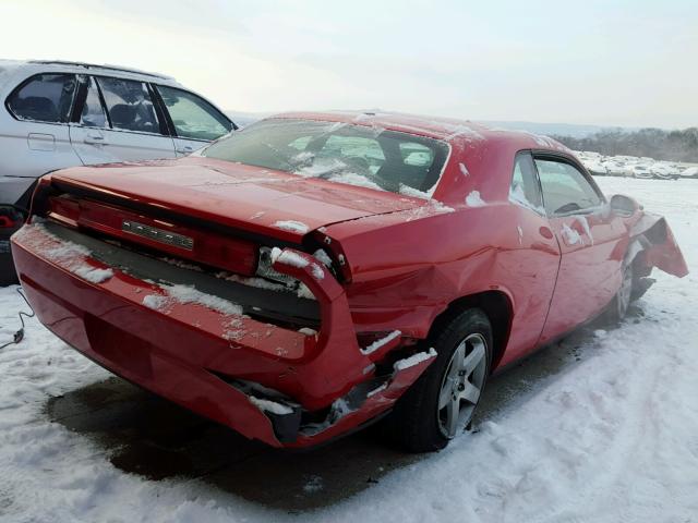 2B3CJ4DV6AH171373 - 2010 DODGE CHALLENGER RED photo 4