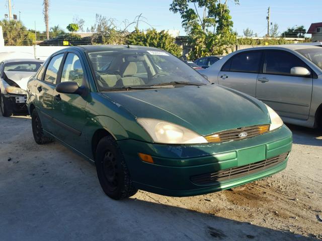 1FAFP33P42W158525 - 2002 FORD FOCUS LX GREEN photo 1