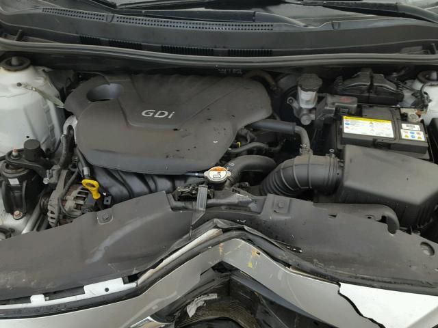 KMHCT4AE4DU501134 - 2013 HYUNDAI ACCENT GLS SILVER photo 7